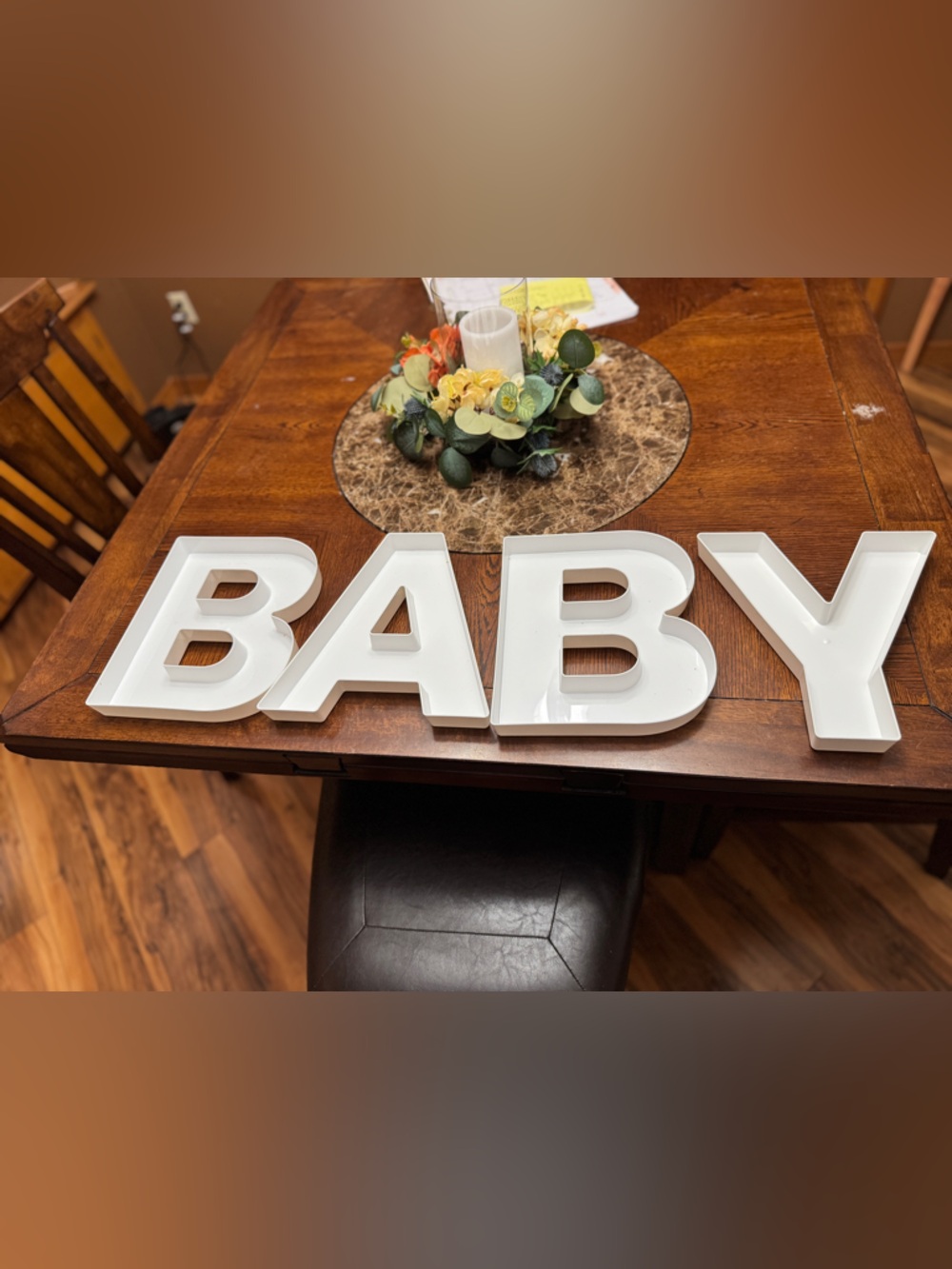 Target White Decorative Baby Tabletop Letters charcuterie, display